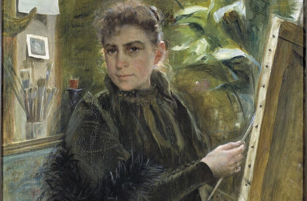 Elisabeth Keyser - selvportrett 1880